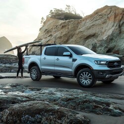 2019 Ford Ranger near beach