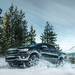 2019 Ford Ranger in winter