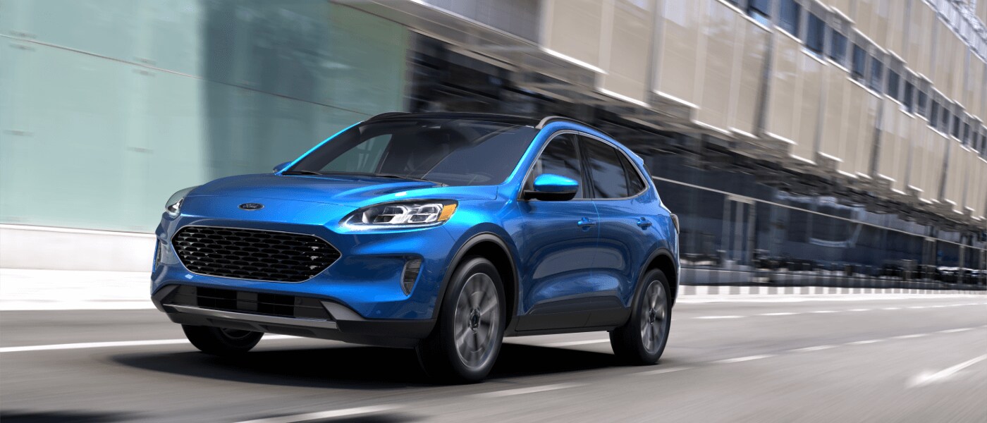 2020 Ford Escape driving through the city