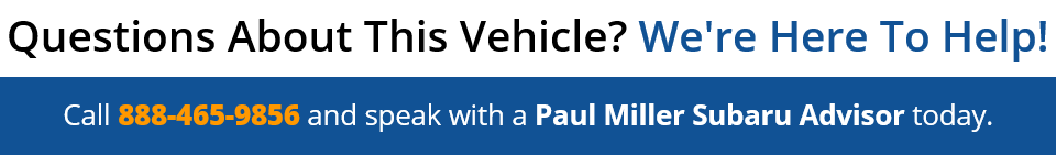 Call Paul Miller Subaru Today
