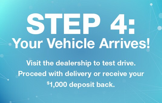 Step 4: Your
Vehicle Arrives!