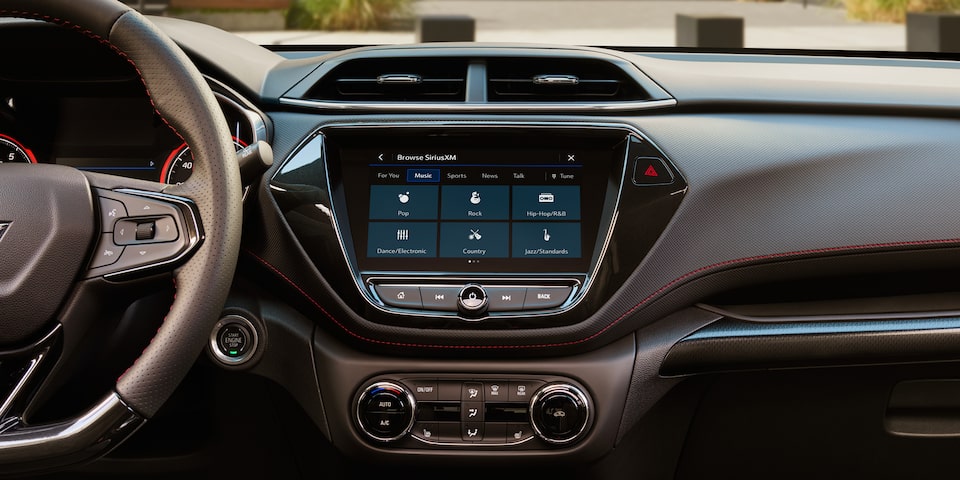 2023 Chevy Trailblazer Interior Front Seating Arrangement