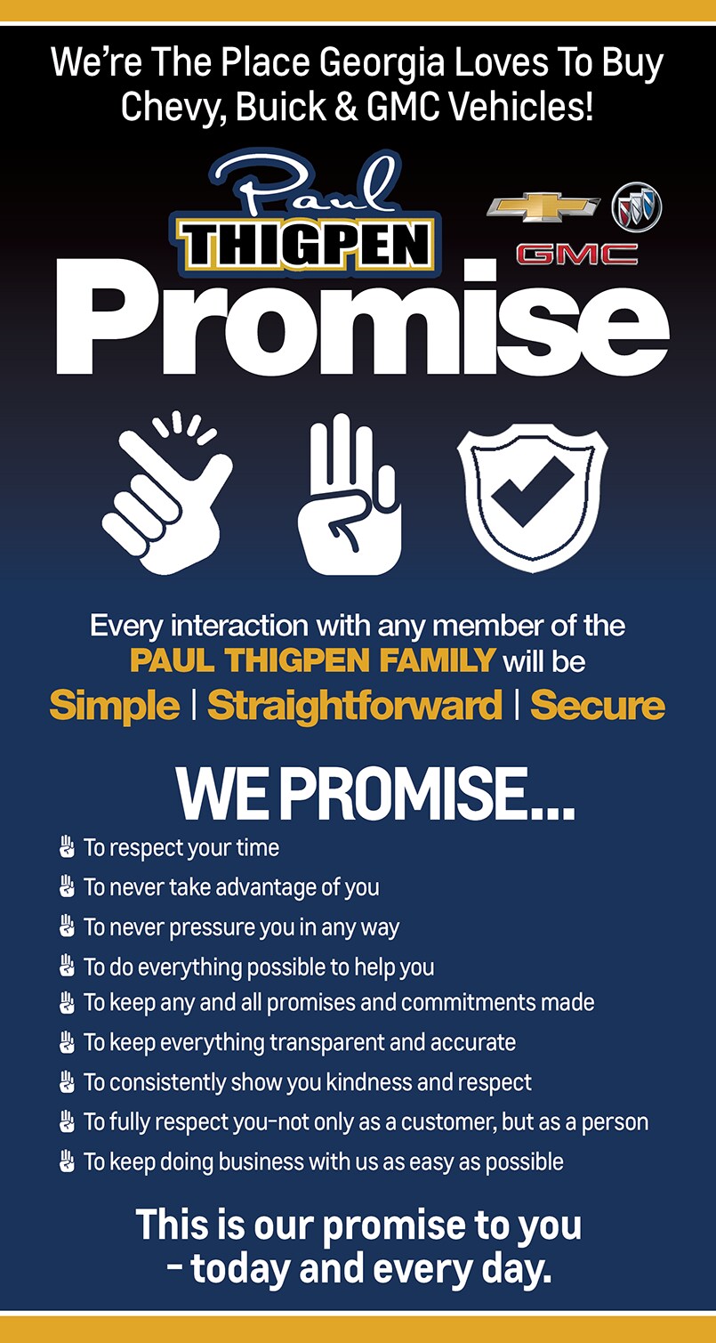 Paul Thigpen Chevy Buick GMC Promise