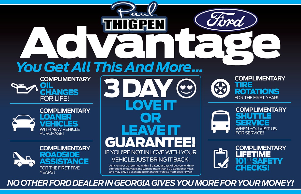 Extras You Get at Paul Thigpen Ford of Waynesboro