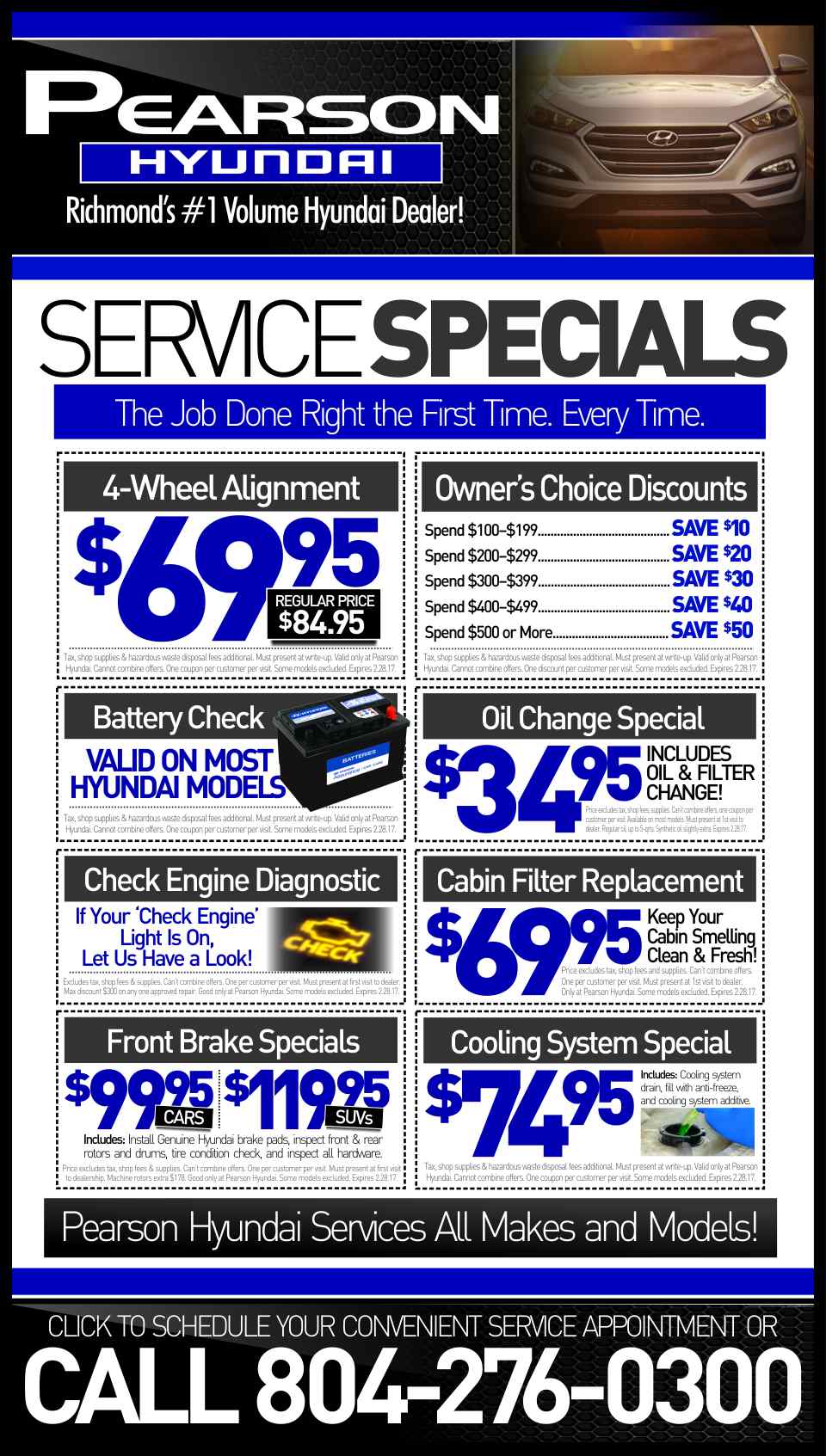 Hyundai service coupons california