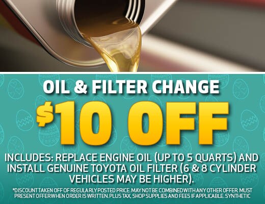Oil & Filter Special at Pearson Toyota in Newport News, VA