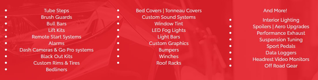 Accessories List