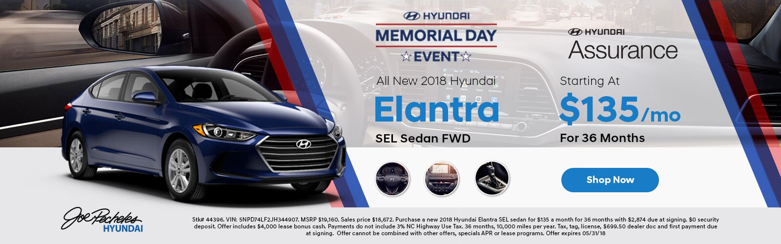 Pecheles Hyundai Sales May 18