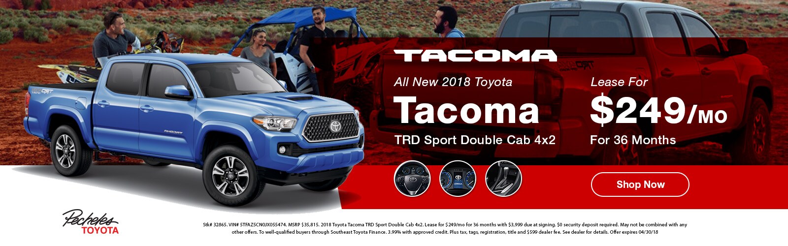 Pecheles Toyota April 18 Sales