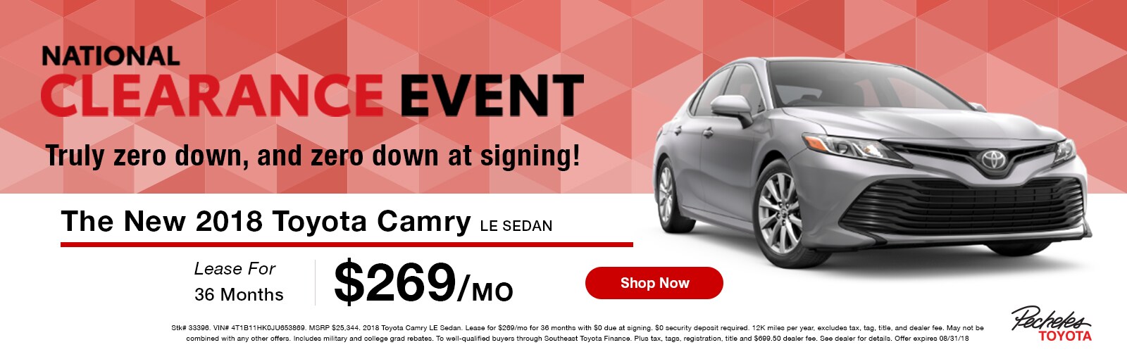 Pecheles Toyota Sales Aug 18