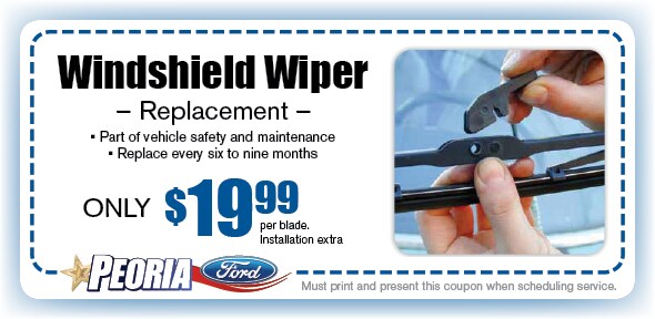 Windshield Wipers Service Coupon, Peoria Automotive Service Windshield Wipers Service Coupon, Phoenix West Valley Automotive Service Special