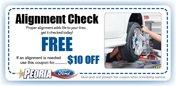 Alignment Service Coupon, Peoria Automotive Service Alignment Service Coupon, Phoenix West Valley Automotive Service Special