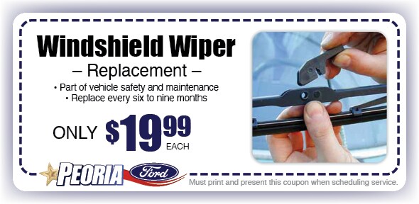 Windshield Wipers Service Coupon, Peoria Automotive Service Windshield Wipers Service Coupon, Phoenix West Valley Automotive Service Special