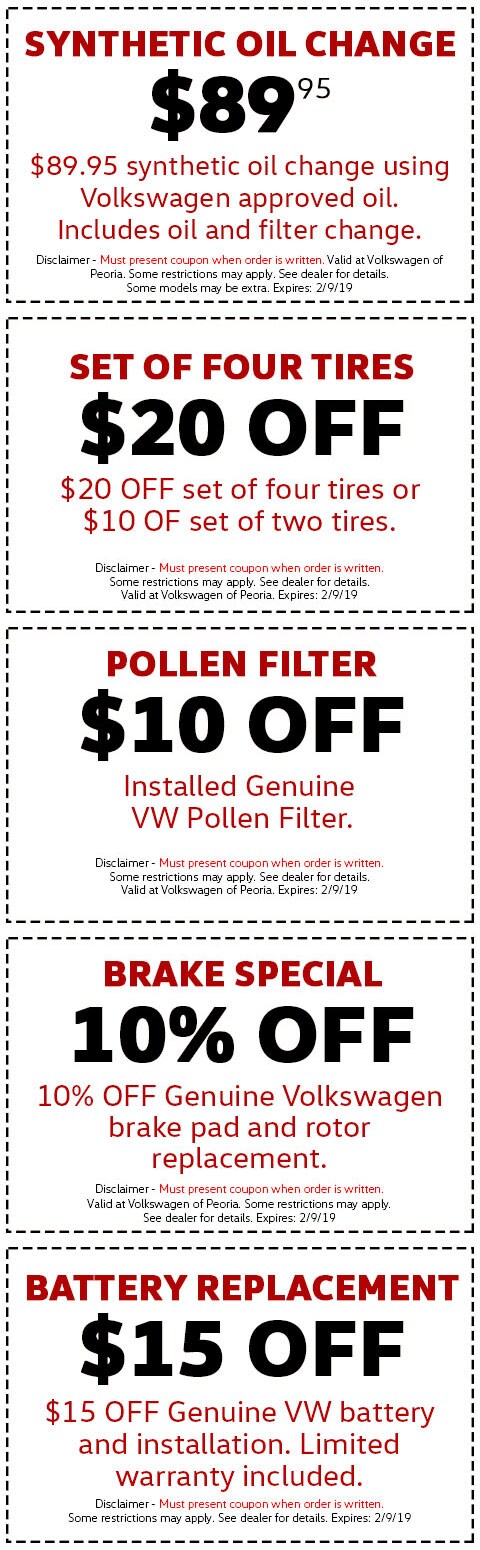 Volkswagen Service Specials