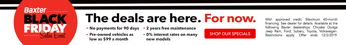 Baxter Black Friday Sales Event