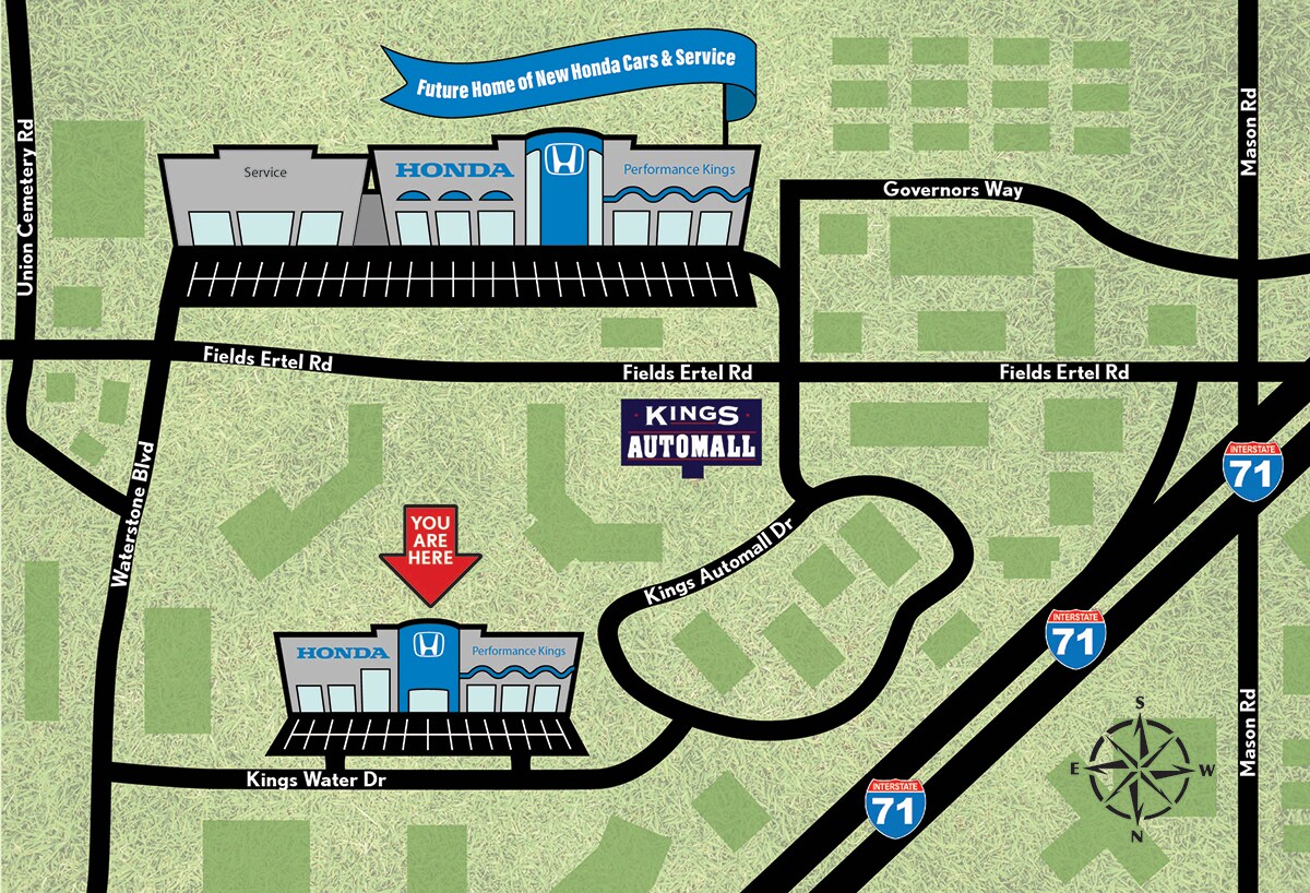New Performance Kings Honda Map