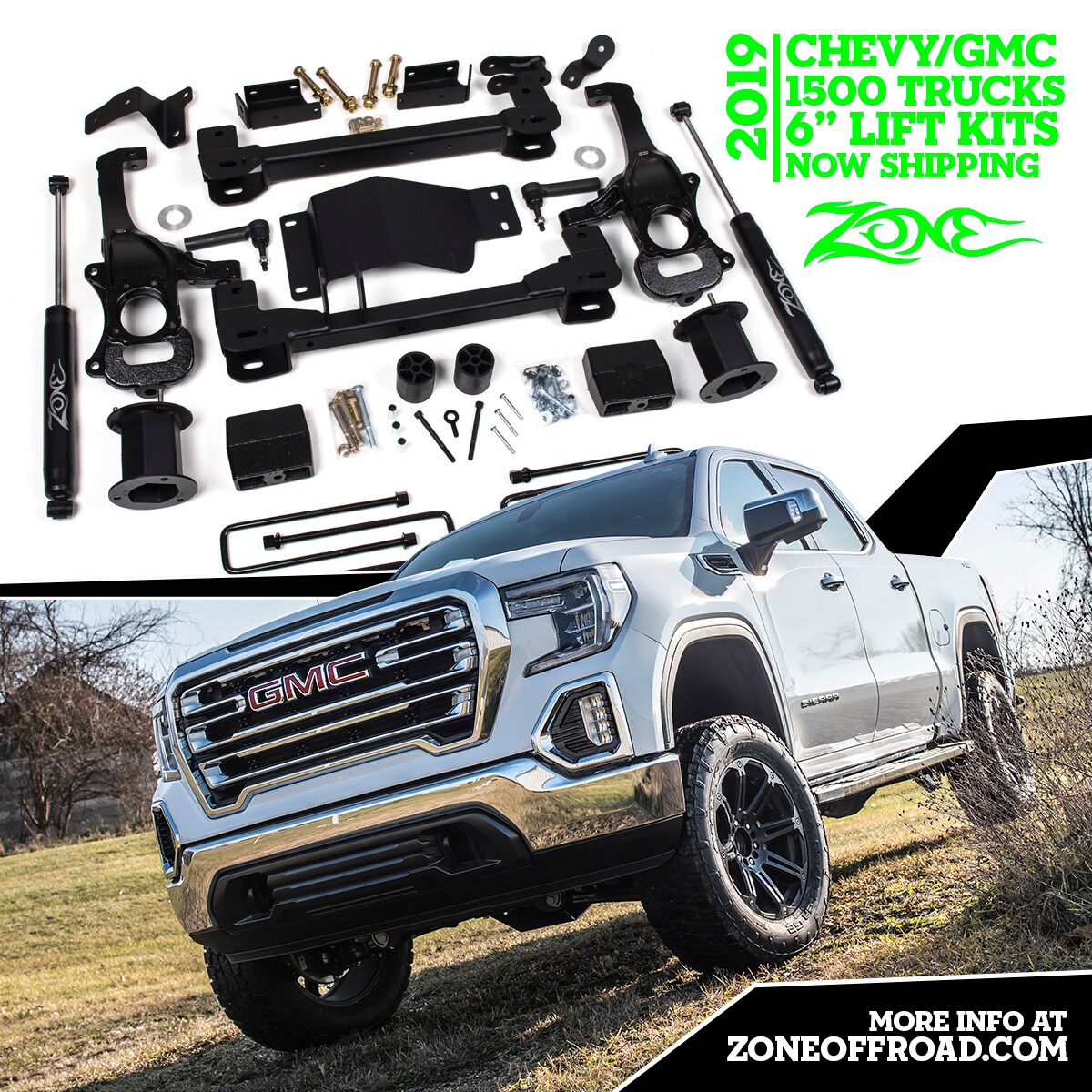 Zone offroad suspension lift