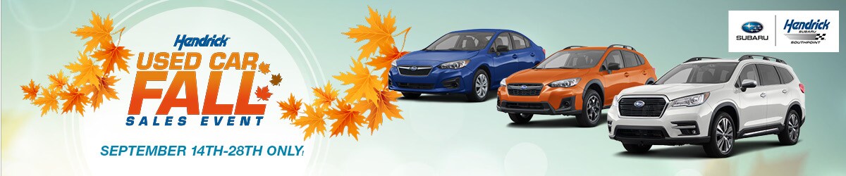 Hendrick Used Car Fall Sales Event