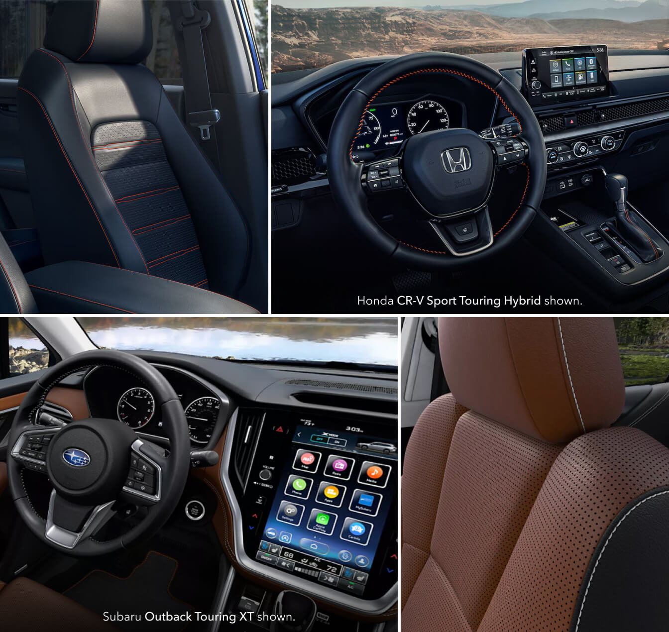 Honda CR-V vs. Subaru Outback Interior & Technology