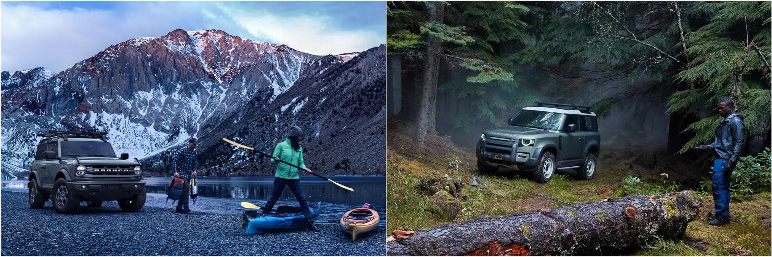 2021 Ford Bronco Vs. 2021 Land Rover Defender Outdoor Experience 2021 Ford Bronco Vs. 2021 Land Rover Defender Outdoor Experience
