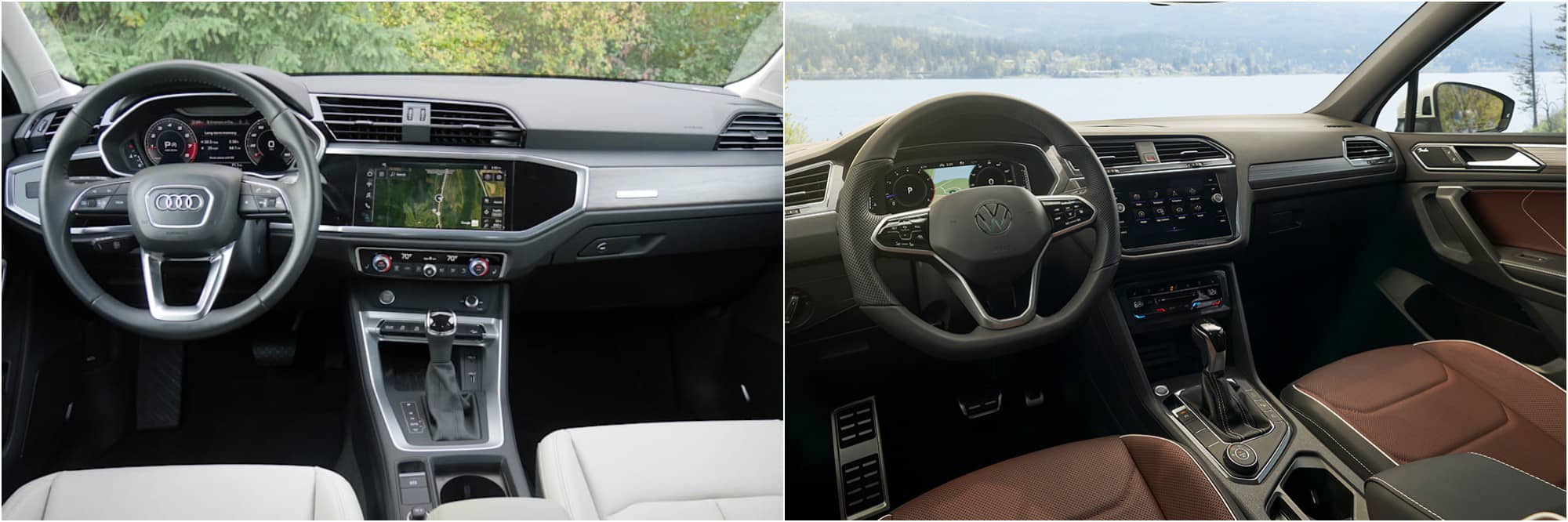 2022 Audi Q3 Vs. Volkswagen Interior Dash 2022 Audi Q3 Vs. Volkswagen Interior Dash