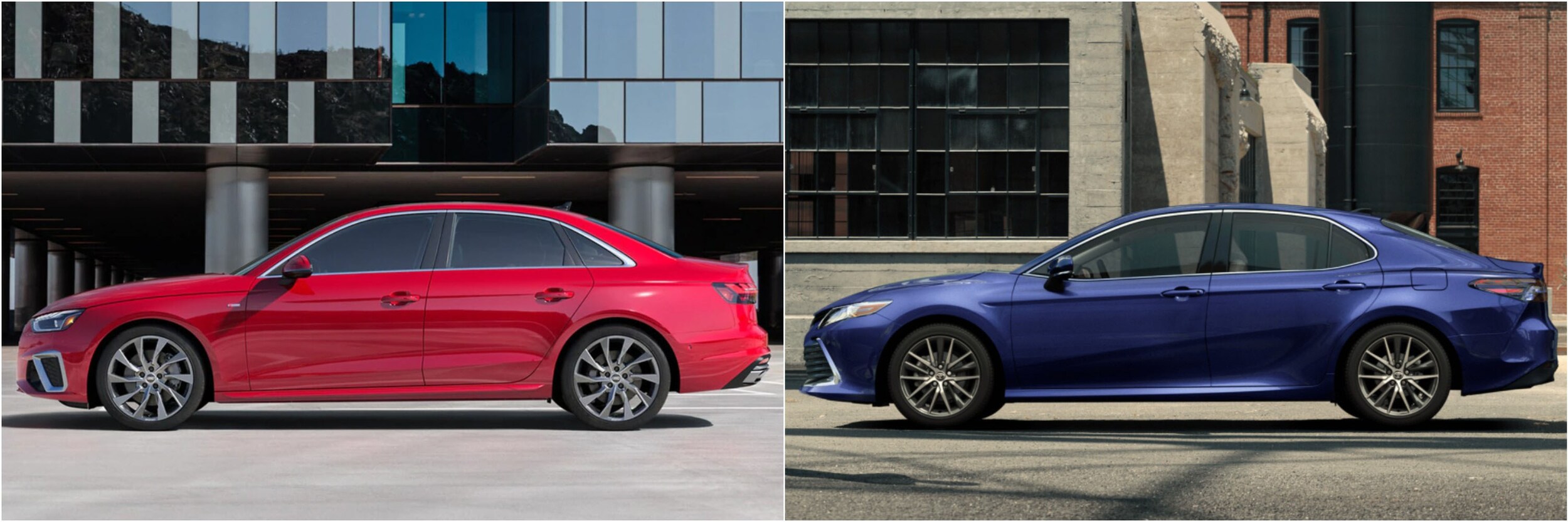 2021 Audi A4 Vs Toyota Camry Profile View 2021 Audi A4 Vs Toyota Camry Profile View