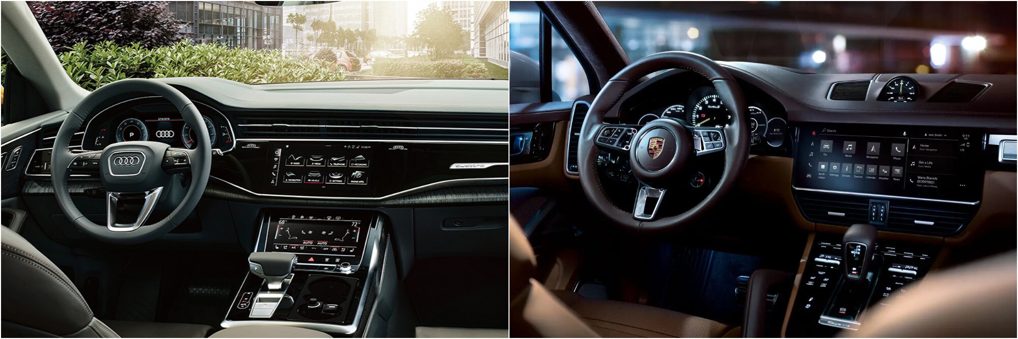 2022 Audi Q8 Vs. Porsche Cayenne Interior Dash 2022 Audi Q8 Vs. Porsche Cayenne Interior Dash