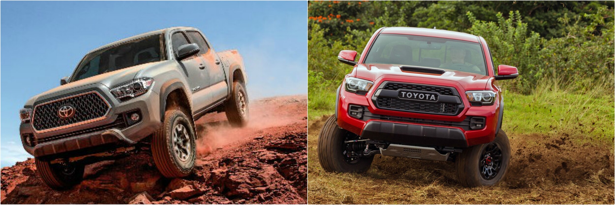 2018-toyota-tacoma-vs-2017-toyota-tacoma-comparison.jpg the exterior comparison of a 2018 vs. 2017 Toyota Tacoma