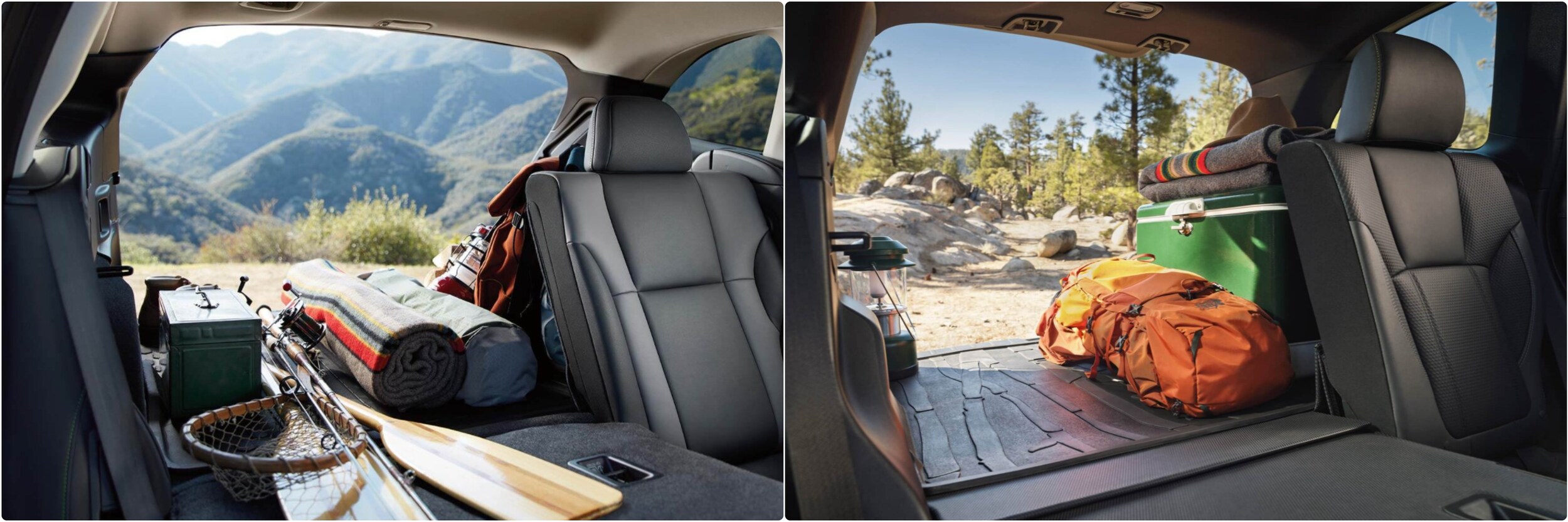 2022-subaru-outback-vs-forester-02.jpg 2022 Subaru Outback vs. 2022 Subaru Forester side by side comparison of interior seating and cargo space