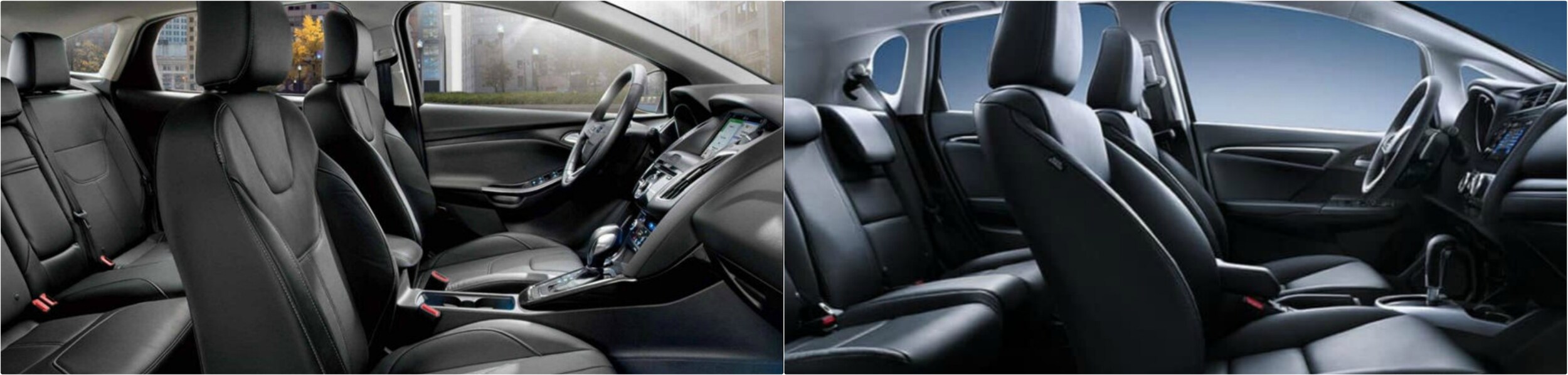 2018-ford-focus-vs-2018-honda-fit-interior-seating.jpg Interior design comparison of a 2018 Ford Focus vs. Honda Fit