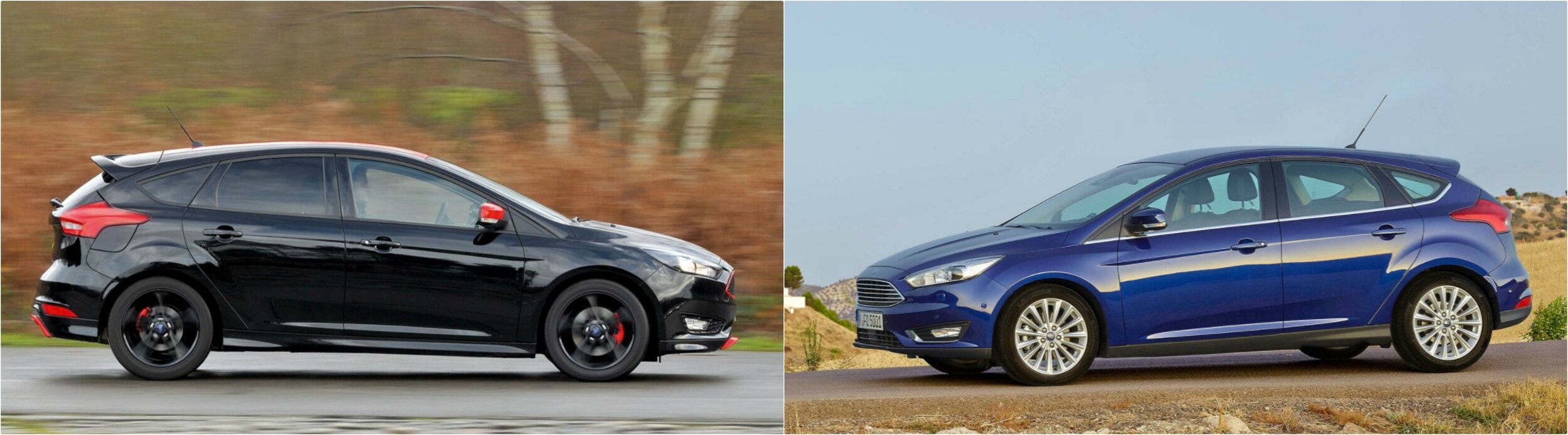 2018-ford-focus-vs-2017-ford-focus-profile.jpg Exterior comparison of the 2018 vs. 2017 Ford Focus