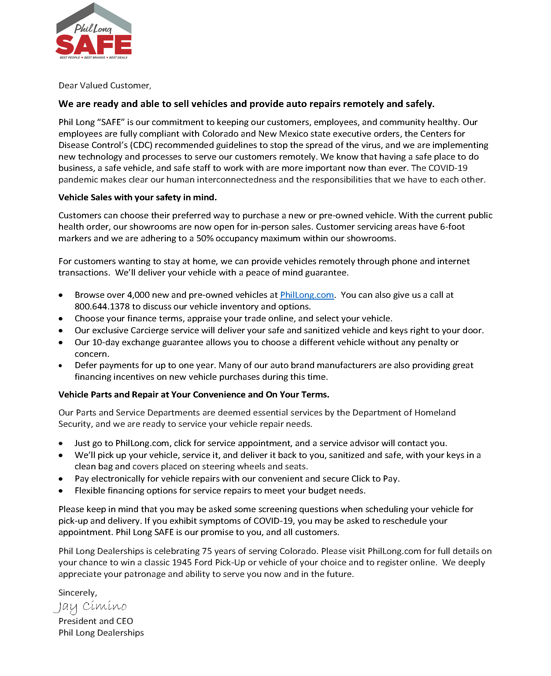 Dear Valued Phil Long Customer - Sales and Service V5.png