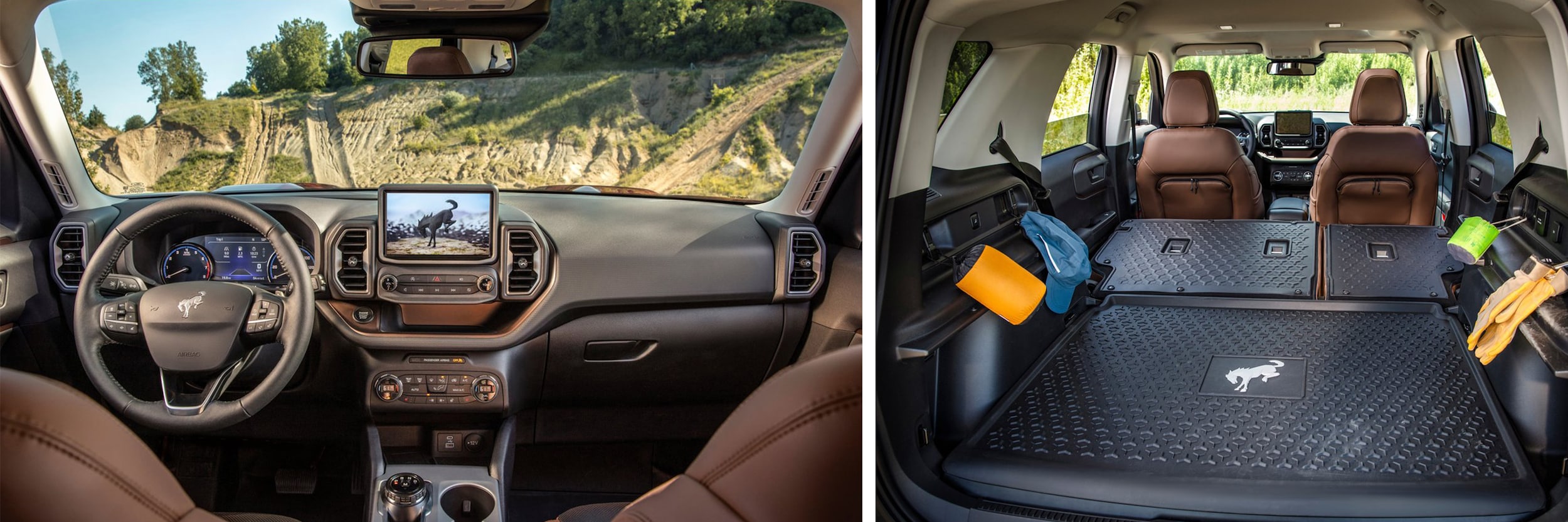 2024 Ford Bronco Sport interior and trunk