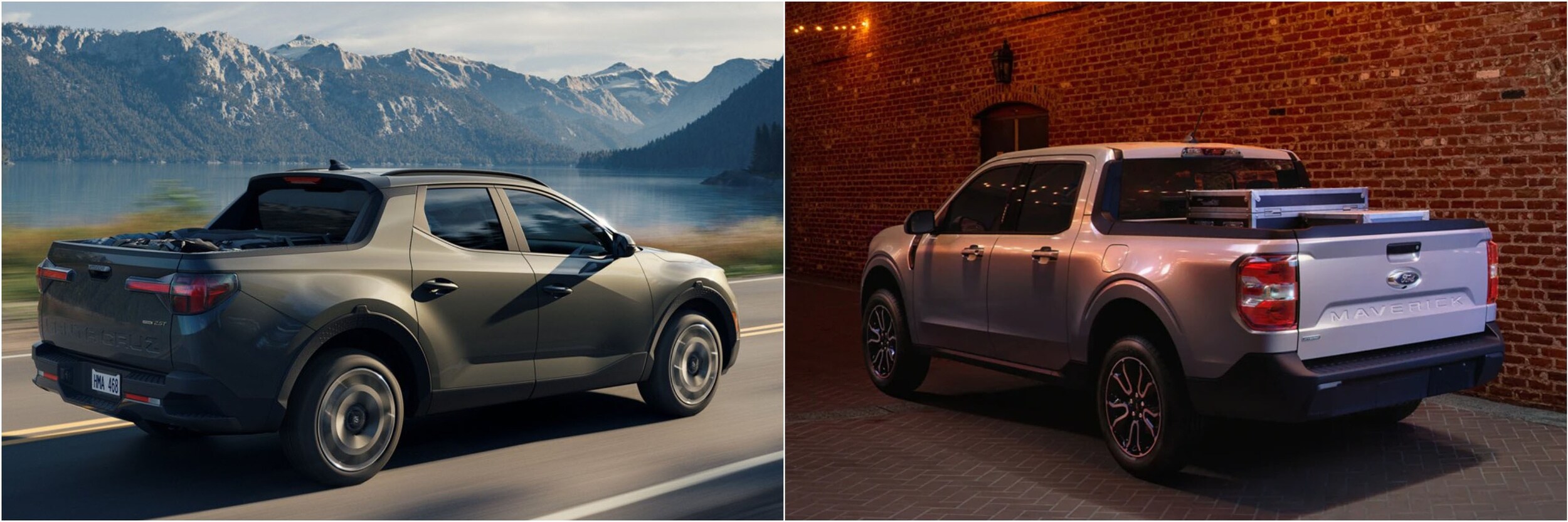2022 Hyundai Santa Cruz Vs 2022 Ford Maverick Rear Cargo 2022 Hyundai Santa Cruz Vs 2022 Ford Maverick Rear Cargo