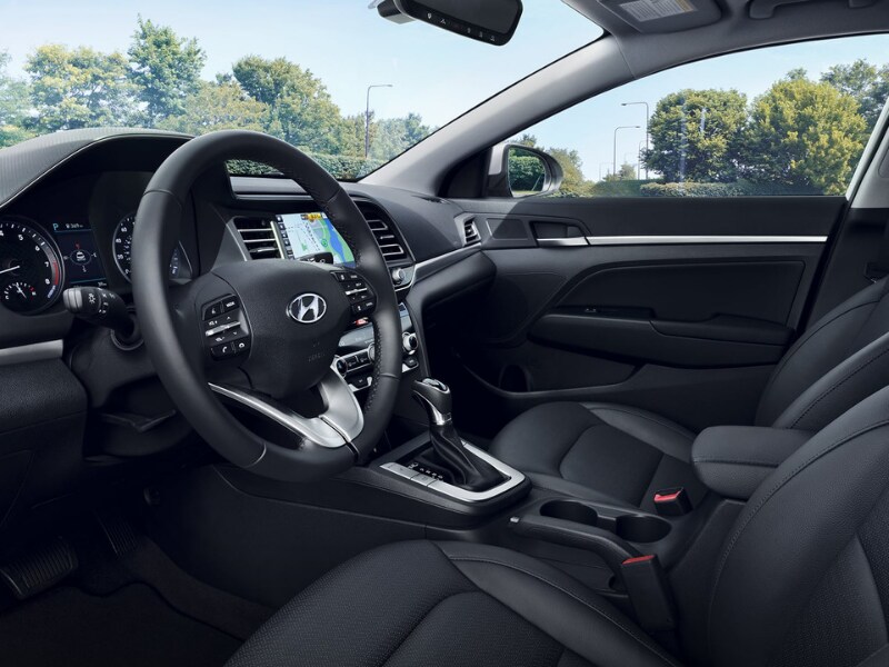 2019 Hyundai Elantra interior design view from driver door entrance