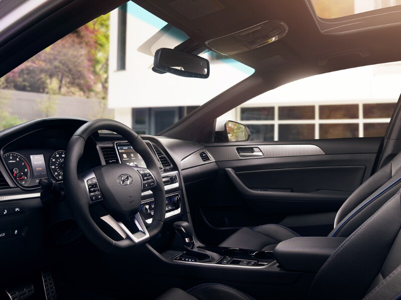2019 Hyundai Sonata interior design view from driver door entrance