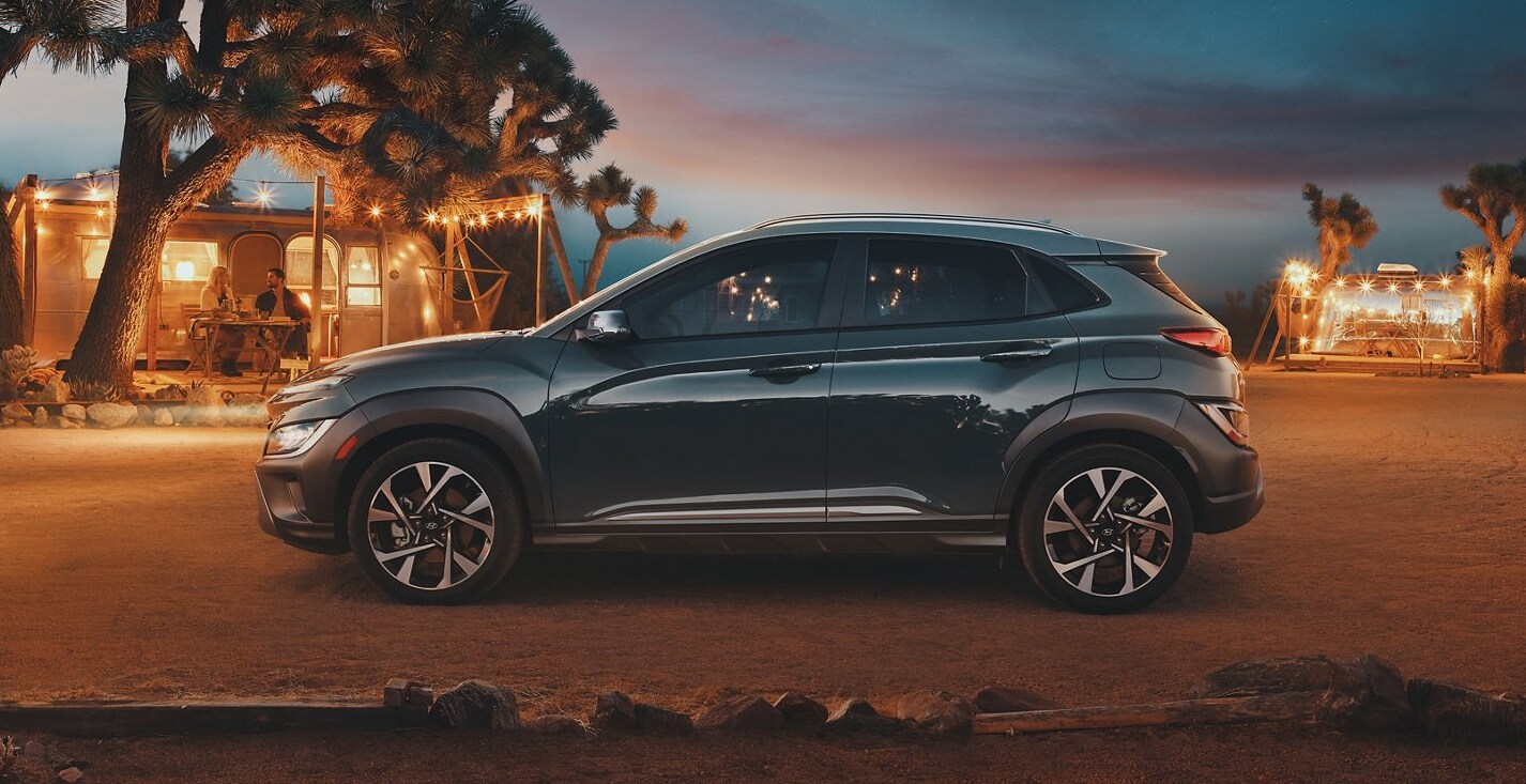 side view of 2023 hyundai kona.PNG 2022-hyundai-kona-parked-at-small-camp