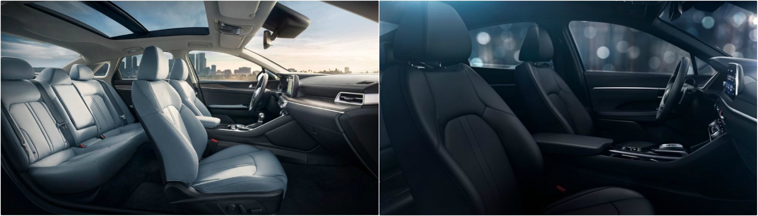 2021-kia-k5-vs-hyundai-sonata-interior-seating.jpg Interior comparison of the 2021 KIA K5 and the new Hyundai Sonata