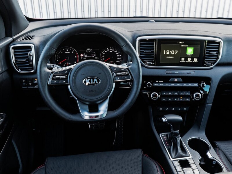 Interior of a 2019 Kia Sportage