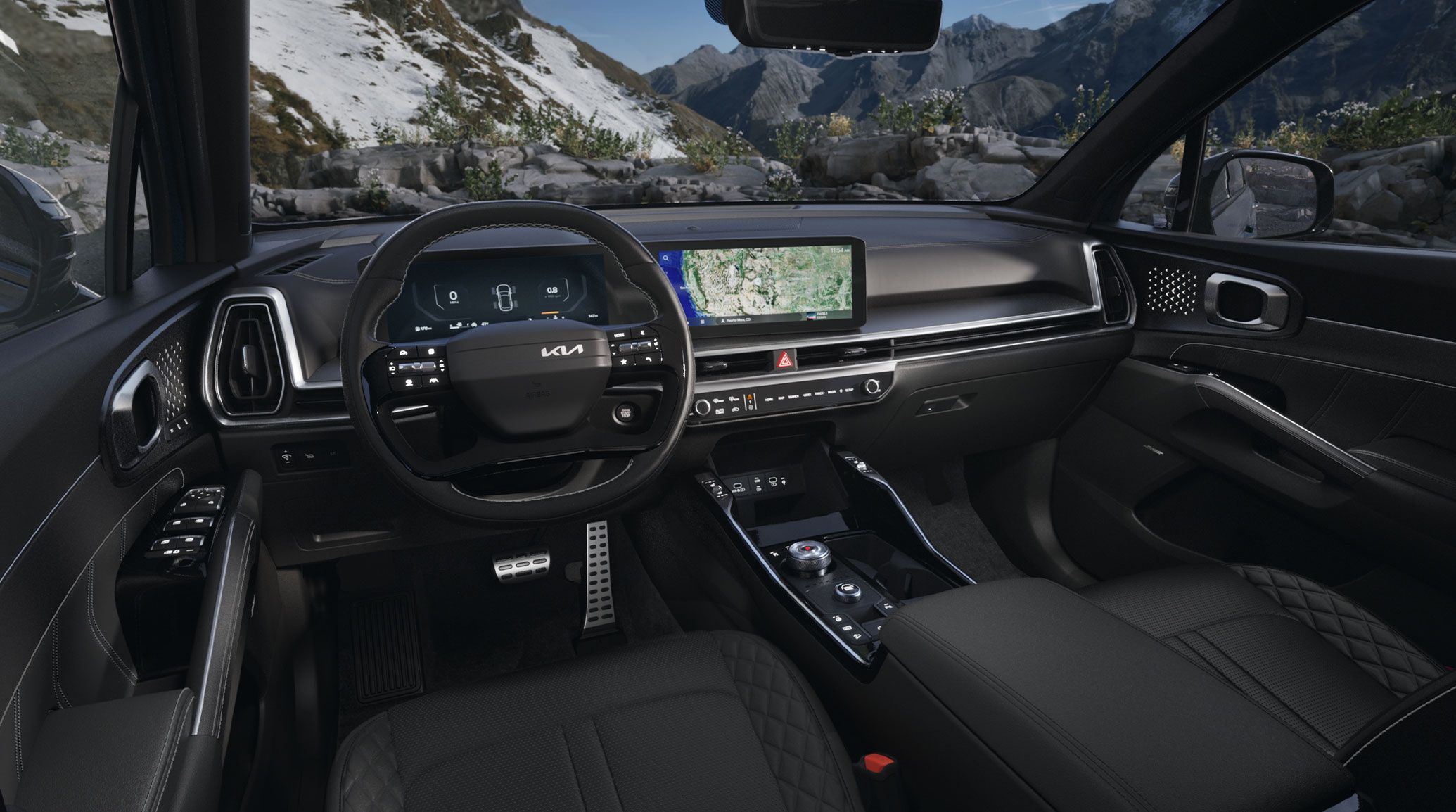 2026 Kia Sorento Hybrid dual panoramic display technology