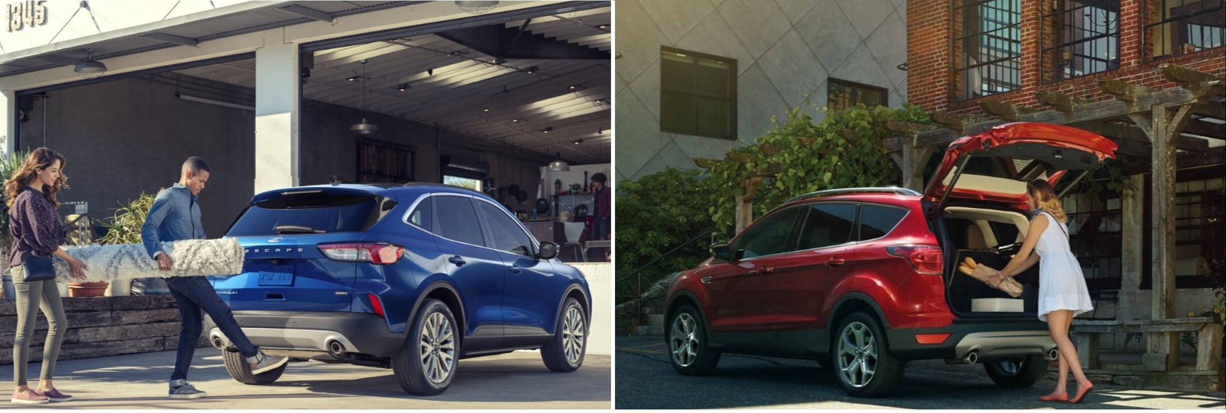 2020-vs-2019-ford-escape-cargo-space-phil-long-ford-motor-city-ford-dealership.jpg the interior cargo space of a 2020 Ford Escape vs. a 2019 Ford Escape