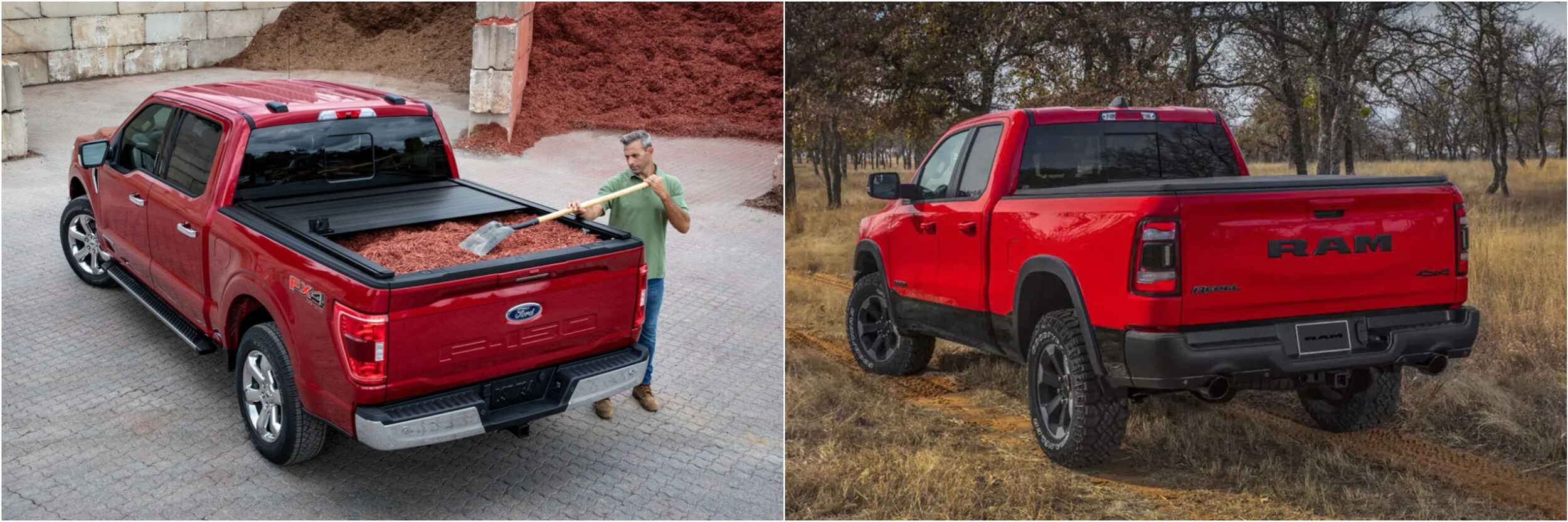 2021 Ford F 150 Vs. 2021-Ram 1500 Rear 2021 Ford F 150 Vs. 2021-Ram 1500 Rearid=