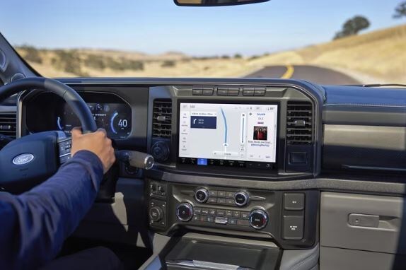F-350 Interior View.JPG The interior view of the 2023 Ford F-350.