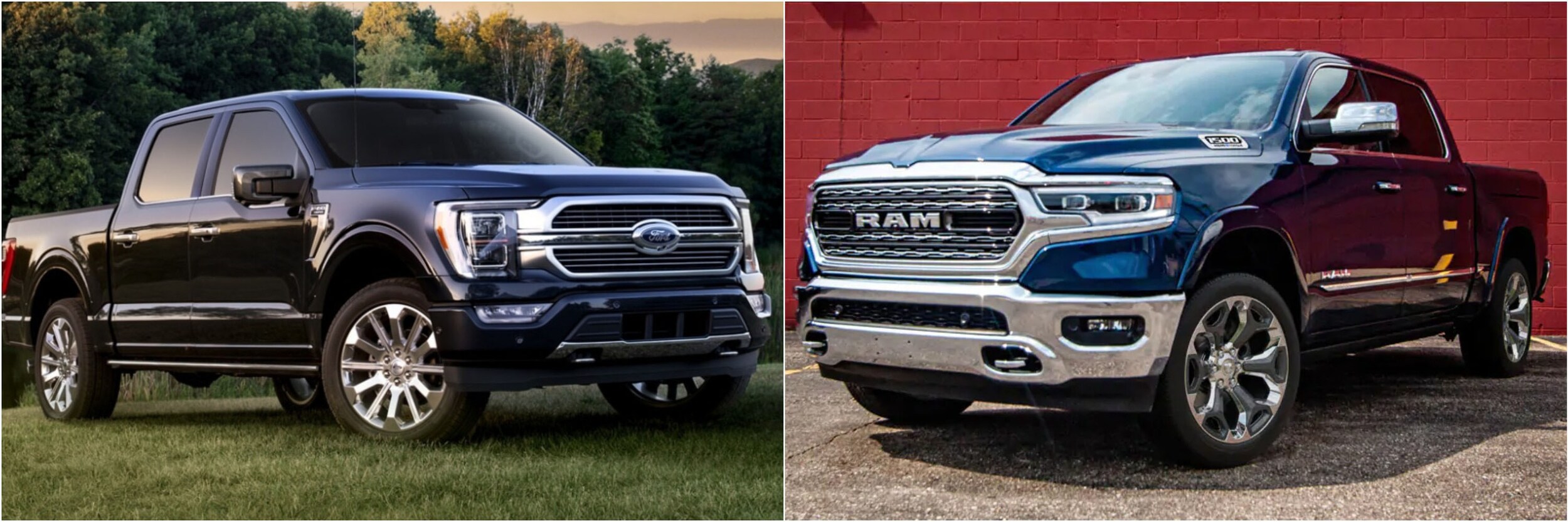 2021 Ford F 150 Vs. 2021-Ram 1500 Front 2021 Ford F 150 Vs. 2021-Ram 1500 Front id=