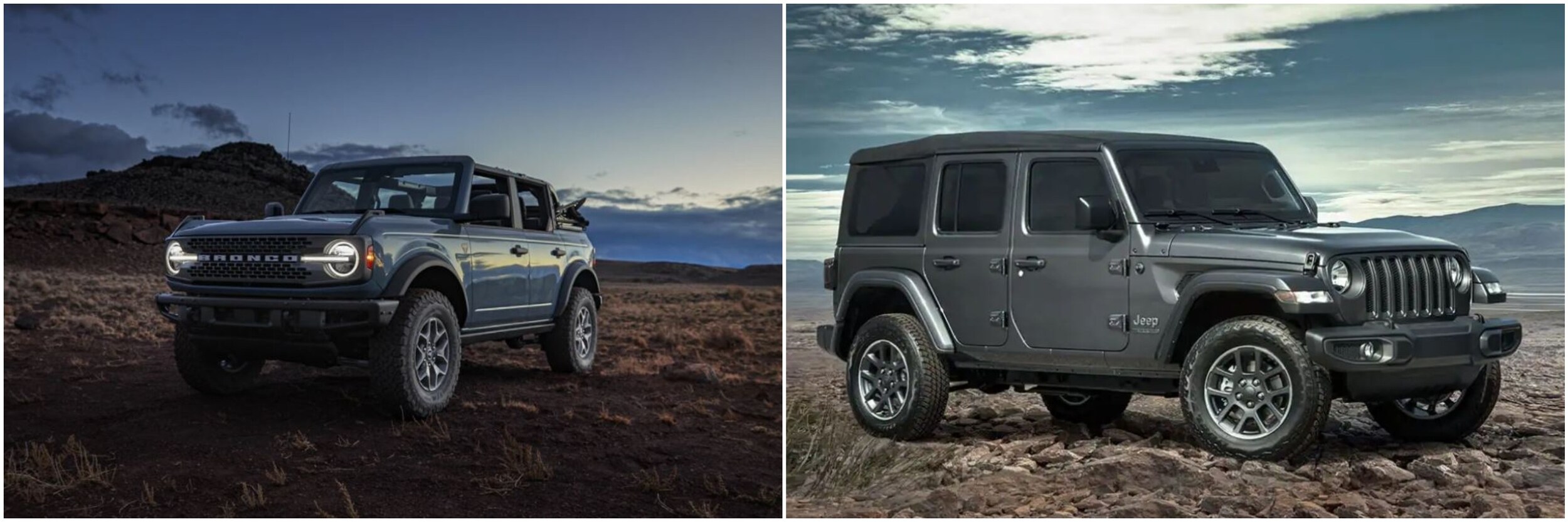 2022 Ford Bronco vs Jeep Wrangler