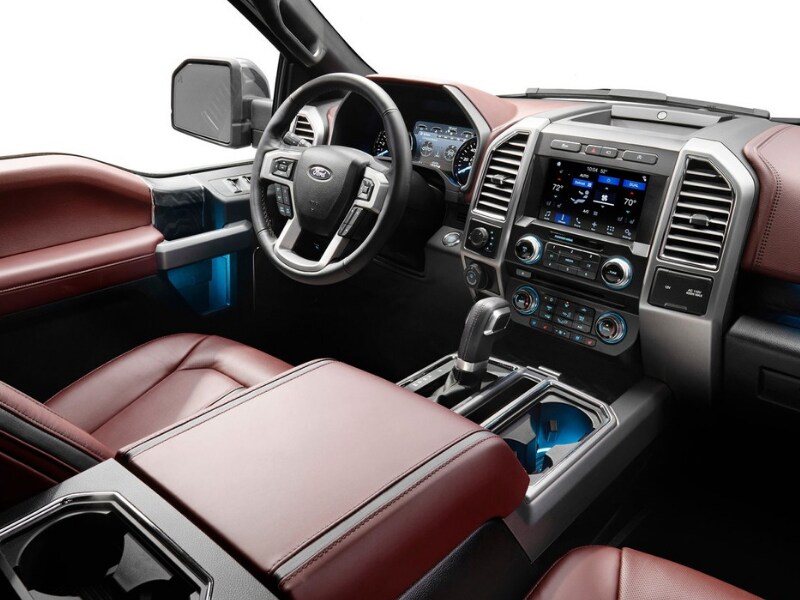 Interior of a 2019 Ford F-150