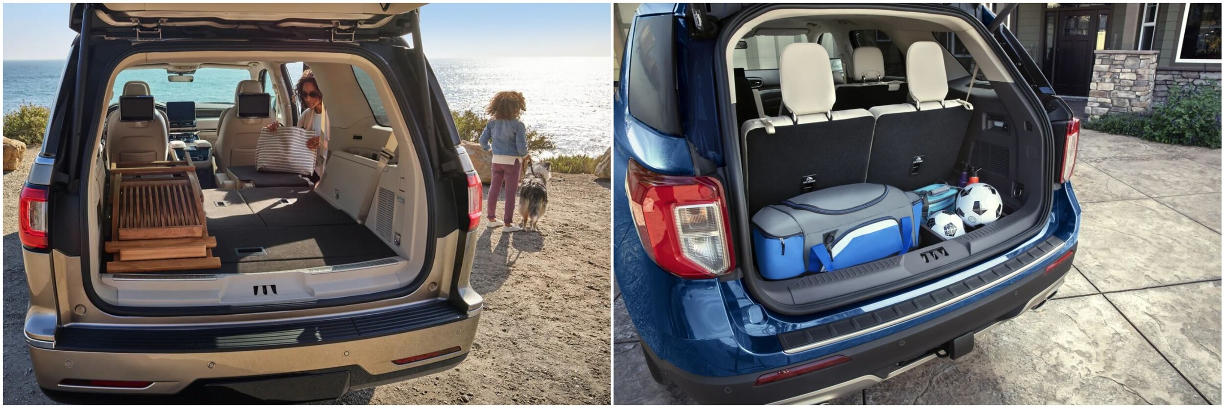2022 Navigator vs 2022 Ford Explorer Storage storage space of the 2022 Lincoln Navigator compared to the storage space of the 2022 Ford Explorer
