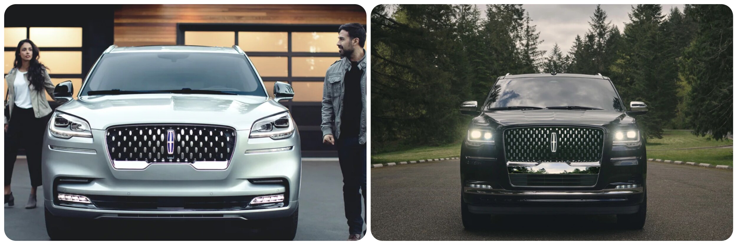 Lincoln Aviator vs. Navigator 2.jpg front-view-of-2022-lincoln-aviator-and-navigator