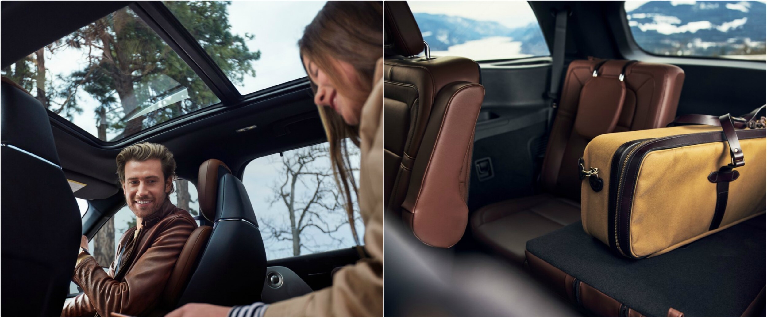 2020-lincoln-aviator-seating-interior-features.jpg interior views of a Lincoln Aviator Black Label moon roof and luxury cargo space