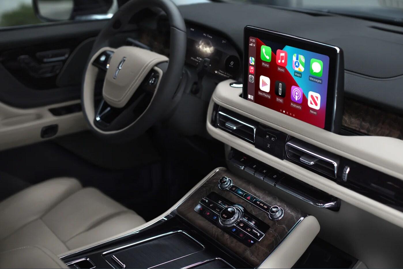 2023-lincoln-aviator-5.PNG The interior of a Lincoln Aviator
